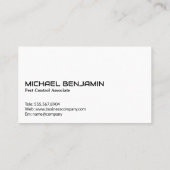Carte De Visite Exterminateur Spraying the Property (Dos)