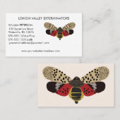 Carte De Visite Exterminateurs de bugs de lanternfly localisés (Devant / Derrière)
