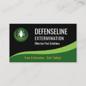 Carte De Visite Exterminator Service QR Code Professional  (Devant)