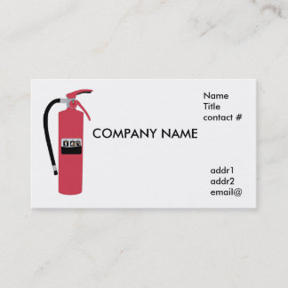 Carte De Visite extincteur
