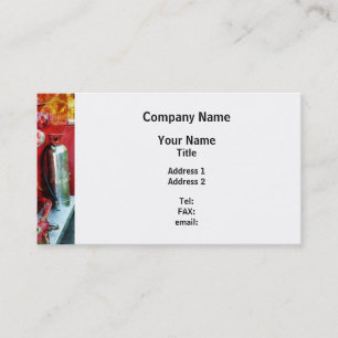 Carte De Visite Extincteur de feu sur un camion de pompiers