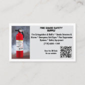 Carte De Visite Extincteur rouge Sécurité incendie (Devant)