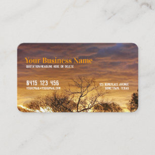 Carte de visite Extra Golden Clouds