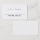 Carte de visite extraordinaire d'angle arrondi uni (Devant / Derrière)