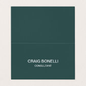 Carte de visite Extraordinaire unique gris ardoise (Extérieur déplié)