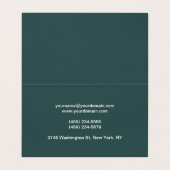 Carte de visite Extraordinaire unique gris ardoise (Intérieur déplié)