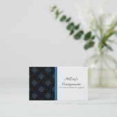 Carte de visite Extravagance moderne, Bleu (Debout devant)