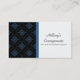 Carte de visite Extravagance moderne, Bleu