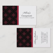 Carte de visite Extravagance moderne, Magenta (Devant / Derrière)
