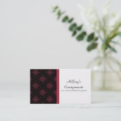 Carte de visite Extravagance moderne, Magenta (Debout devant)