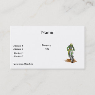 Carte De Visite extrême moto de saleté