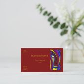 Carte De Visite Eye Catching Business Cards (Debout devant)