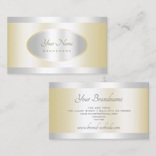 Carte De Visite Eye Catching Gold et Silver Effet Professional