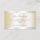 Carte De Visite Eye Catching Gold et Silver Effet Professional (Dos)