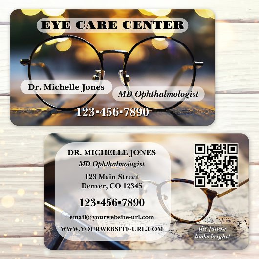 Carte De Visite Eye Catching Ophthalmologist or Optometrist