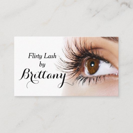 Carte De Visite Eye Lashes Extensions Makeup Artist Cosmetologist  (Devant)