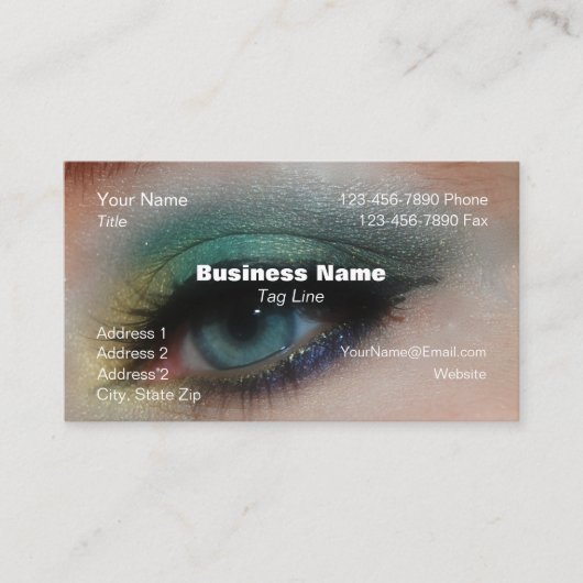 Carte de visite Eye Make-U[ Fond HAMbyWG (Devant)