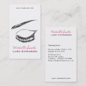 Carte De Visite Eye Sketch Mascara Lash Extension (Devant / Derrière)