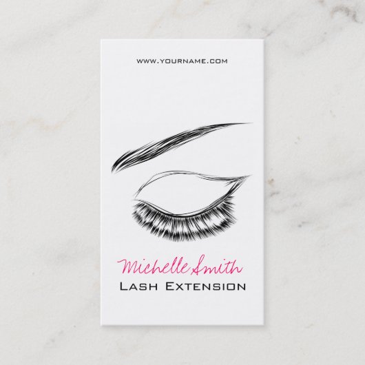 Carte De Visite Eye Sketch Mascara Lash Extension (Devant)