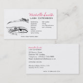 Carte De Visite Eye Sketch Mascara Lash Extension (Devant / Derrière)