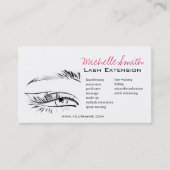 Carte De Visite Eye Sketch Mascara Lash Extension (Devant)