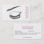 Carte De Visite Eye Sketch Mascara Lash Extension (Devant / Derrière)