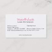 Carte De Visite Eye Sketch Mascara Lash Extension (Dos)