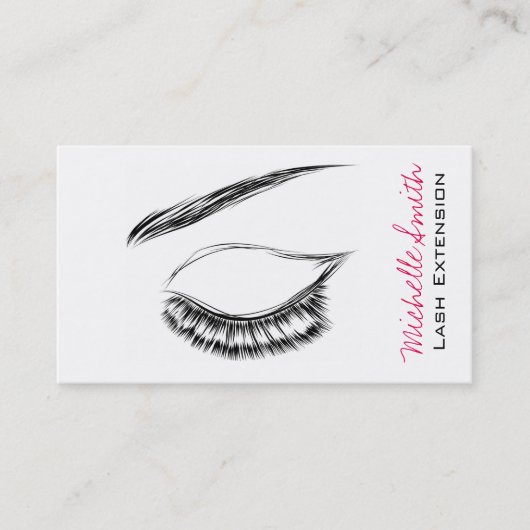 Carte De Visite Eye Sketch Mascara Lash Extension (Devant)