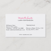 Carte De Visite Eye Sketch Mascara Lash Extension (Dos)