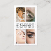 Carte De Visite Eyebrow Artist Calligraphie Script Photo Collage (Devant)