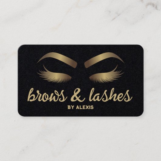 Carte De Visite Eyebrows et Eyelash Extension (Devant)