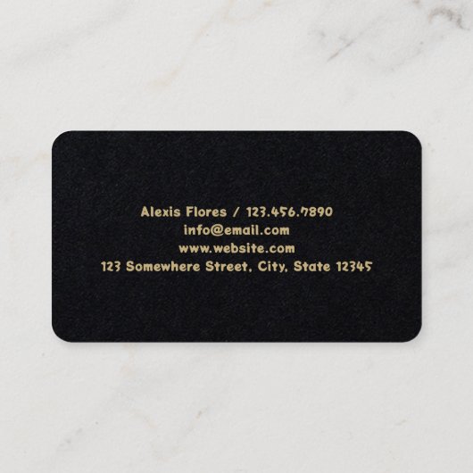 Carte De Visite Eyebrows et Eyelash Extension (Dos)