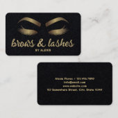 Carte De Visite Eyebrows et Eyelash Extension (Devant / Derrière)