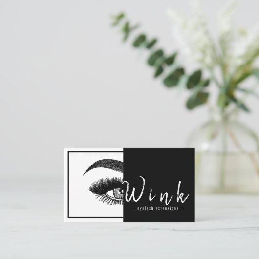 Carte De Visite Eyebrows & Eyelashes Studio Salon (Debout devant)