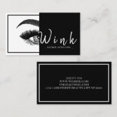 Carte De Visite Eyebrows & Eyelashes Studio Salon (Devant / Derrière)