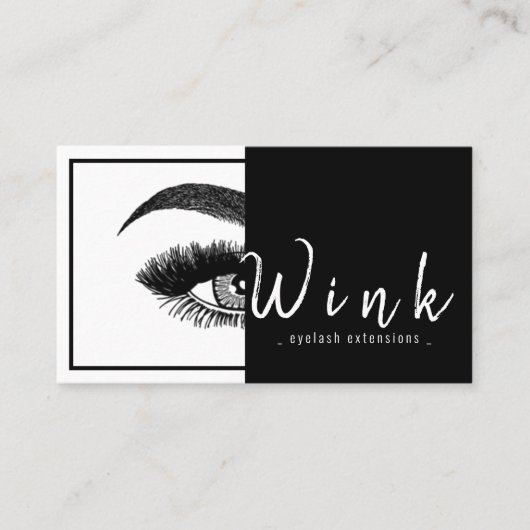 Carte De Visite Eyebrows & Eyelashes Studio Salon (Devant)