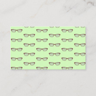 Carte De Visite Eyeglass rouge