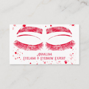 Carte De Visite Eyelash & Brow Beauty, Hot Pink