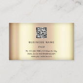 Carte De Visite Eyelash Brow Microblade Cheveux QR CODE Logo FauxG (Dos)