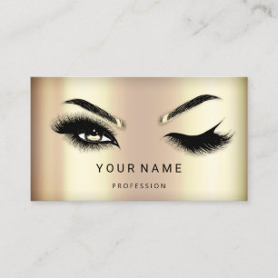 Carte De Visite Eyelash Brow Microblade Cheveux QR CODE Logo FauxG