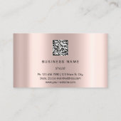 Carte De Visite Eyelash Brows Microblade. Logo CODE QR Confetti (Dos)