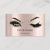 Carte De Visite Eyelash Brows Microblade. Logo CODE QR Confetti (Devant)