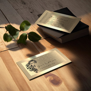 Carte De Visite Eyelash Extension Maquillage Artiste Hair Gold Con