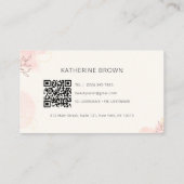 Carte De Visite Eyelash Extension Marque Lash Artist QR Code (Dos)