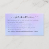 Carte De Visite Eyelash Extension Parties scintillant d'enseigneme (Dos)