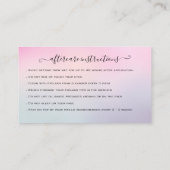 Carte De Visite Eyelash Extension Parties scintillant d'enseigneme (Dos)