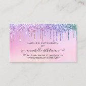 Carte De Visite Eyelash Extension Parties scintillant d'enseigneme (Devant)