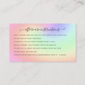 Carte De Visite Eyelash Extension Parties scintillant d'enseigneme (Dos)