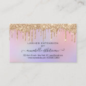 Carte De Visite Eyelash Extension Parties scintillant d'instructio (Devant)