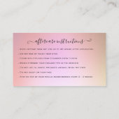 Carte De Visite Eyelash Extension Parties scintillant d'instructio (Dos)